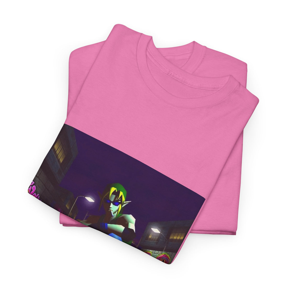 Skater Link Smoking In Neon Alley Tee