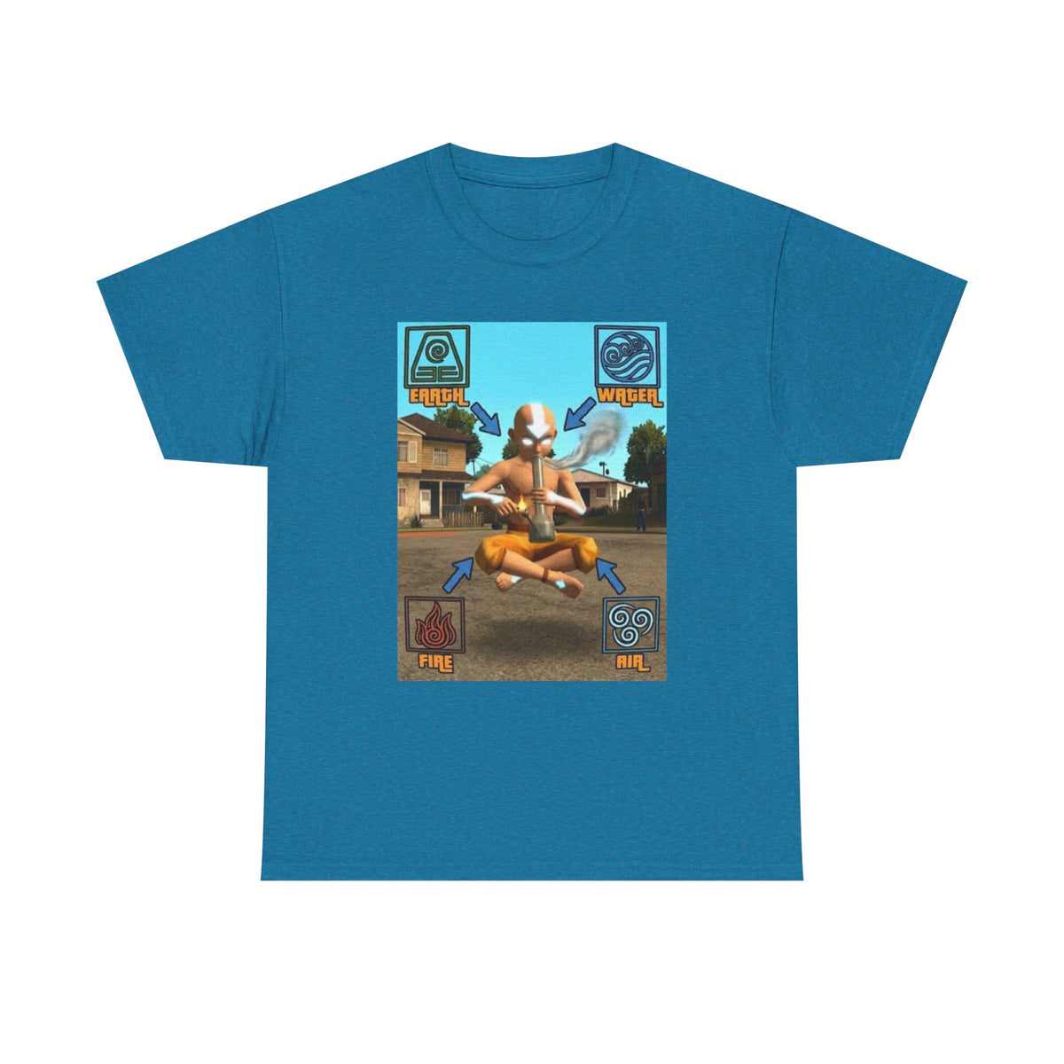 Bender Aang Meditating with Bong Tee