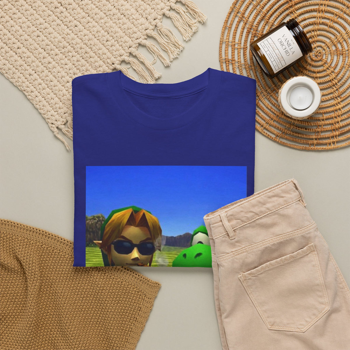 Link And Yoshi Smoking With Attitude Tee