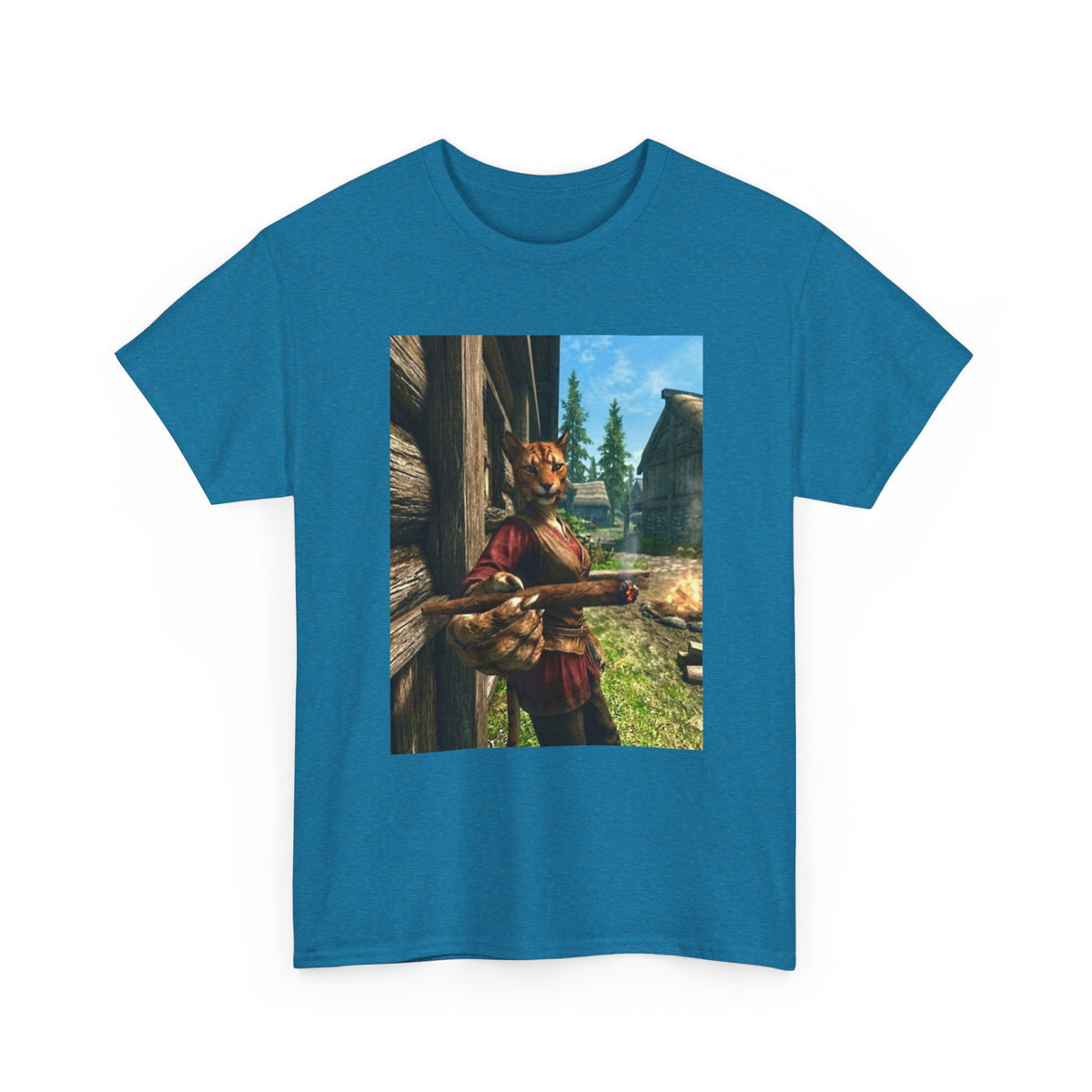 Khajiit Smoking Fat Blunt Tee