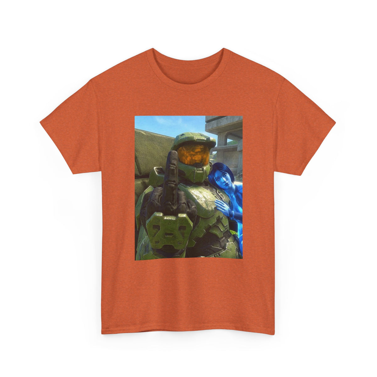 Chief & Cortana Flipping The Bird Tee