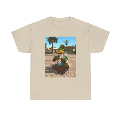 Stoner Link Taking A Bong Hit Tee