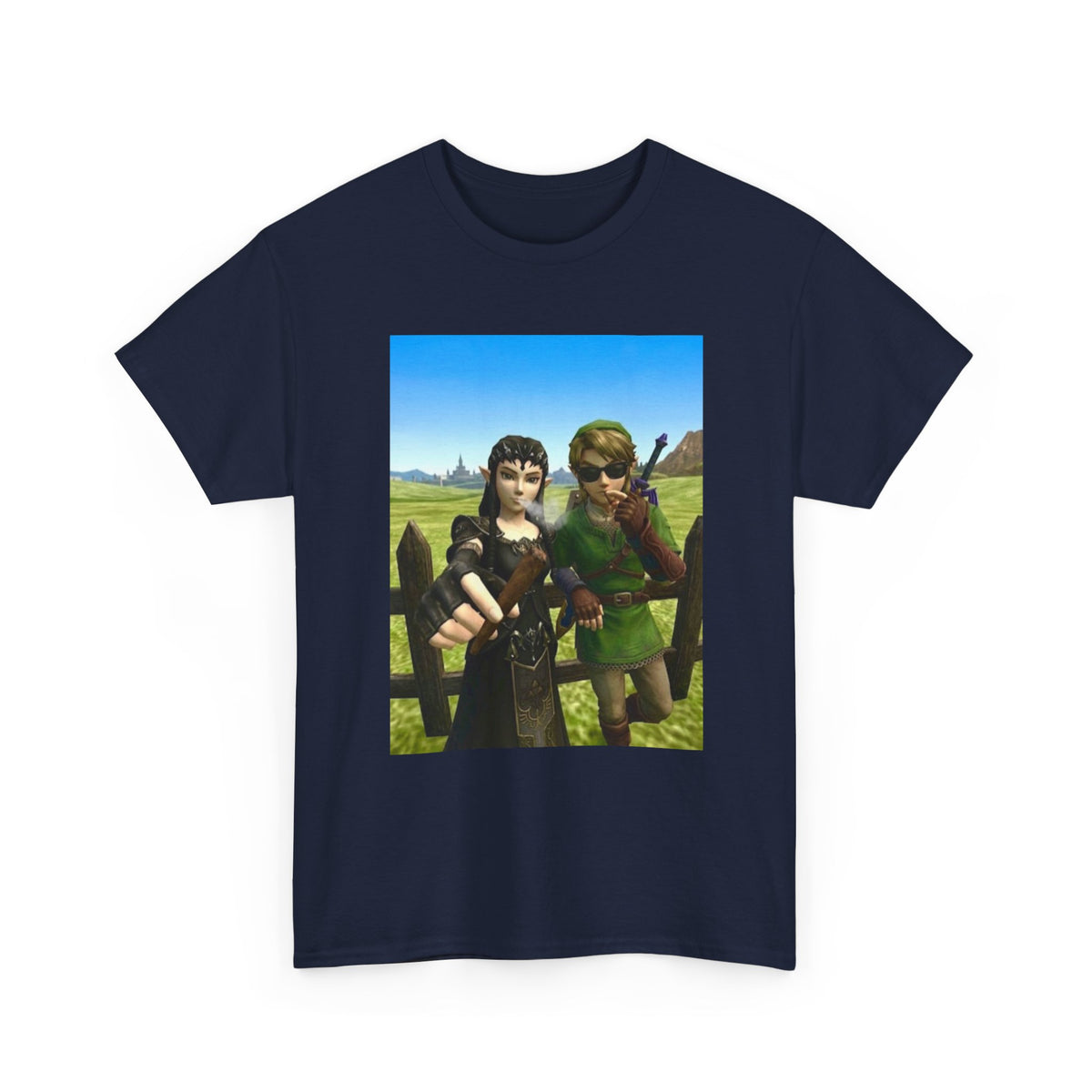 Link And Midna Smoking Blunts Tee
