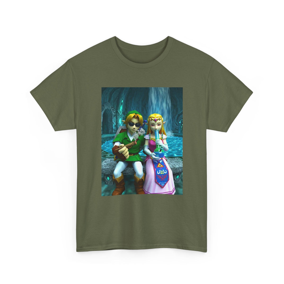 Link And Zelda Hitting The Stash