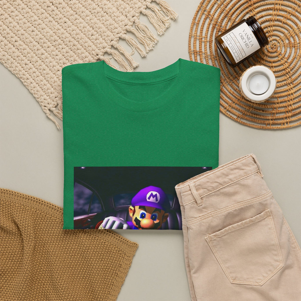 Waluigi Pouring Purple Drank In Limo Tee