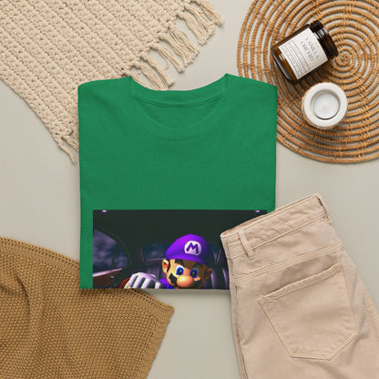 Waluigi Pouring Purple Drank In Limo Tee