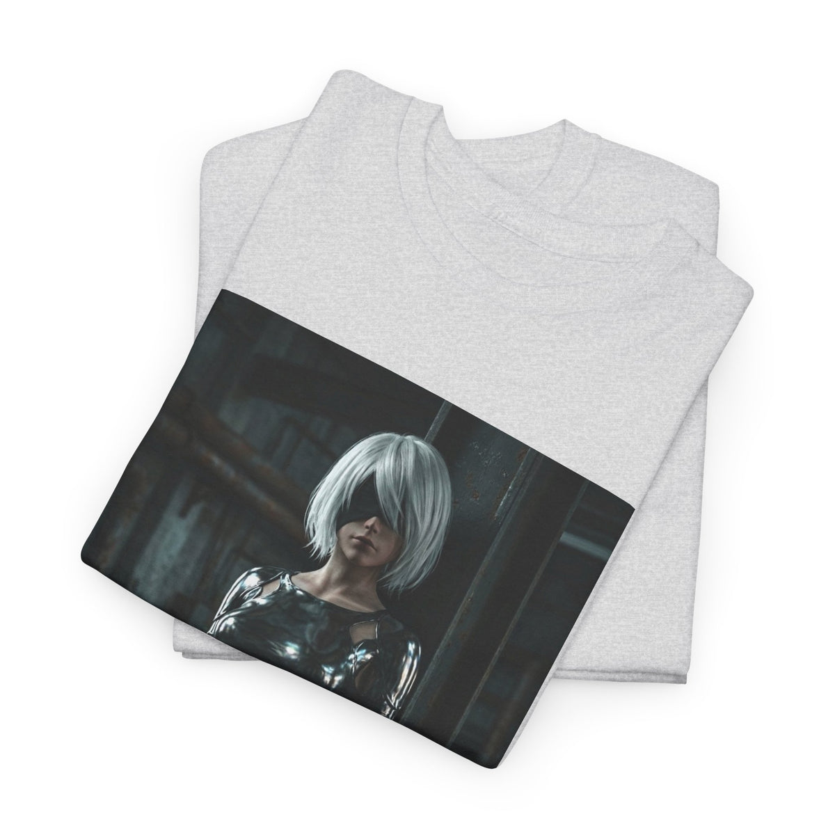 Chrome 2B Leaning In Industrial Scene