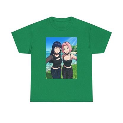 Goth Hinata and Sakura Beach Selfie