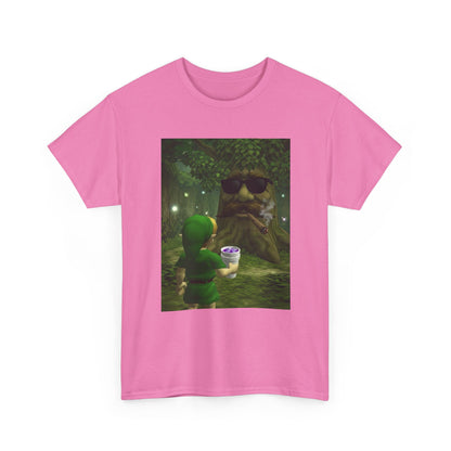 Hero Meets Cool Tree Smoking Cigar Tee
