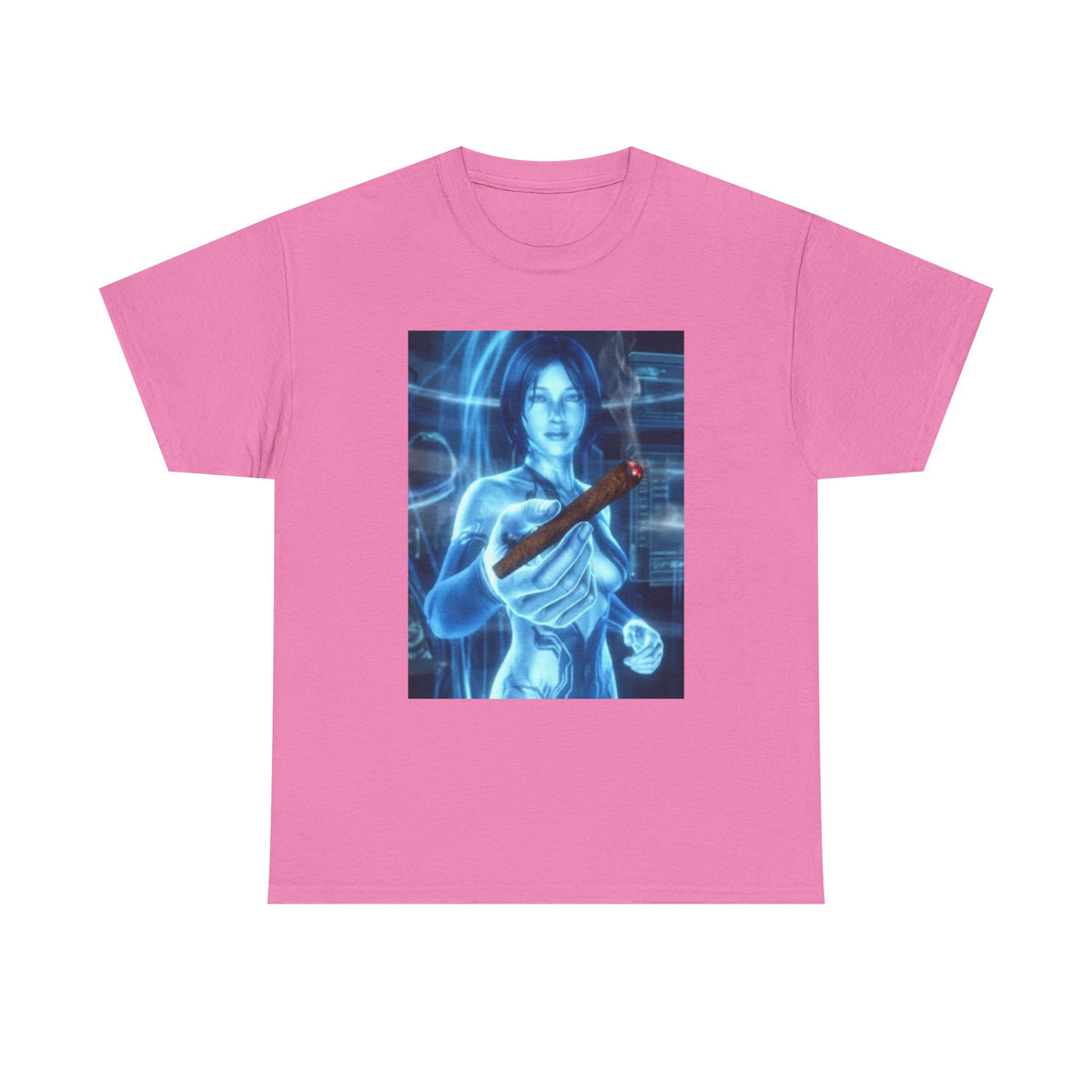 Holographic Babe Passing The Blunt Tee