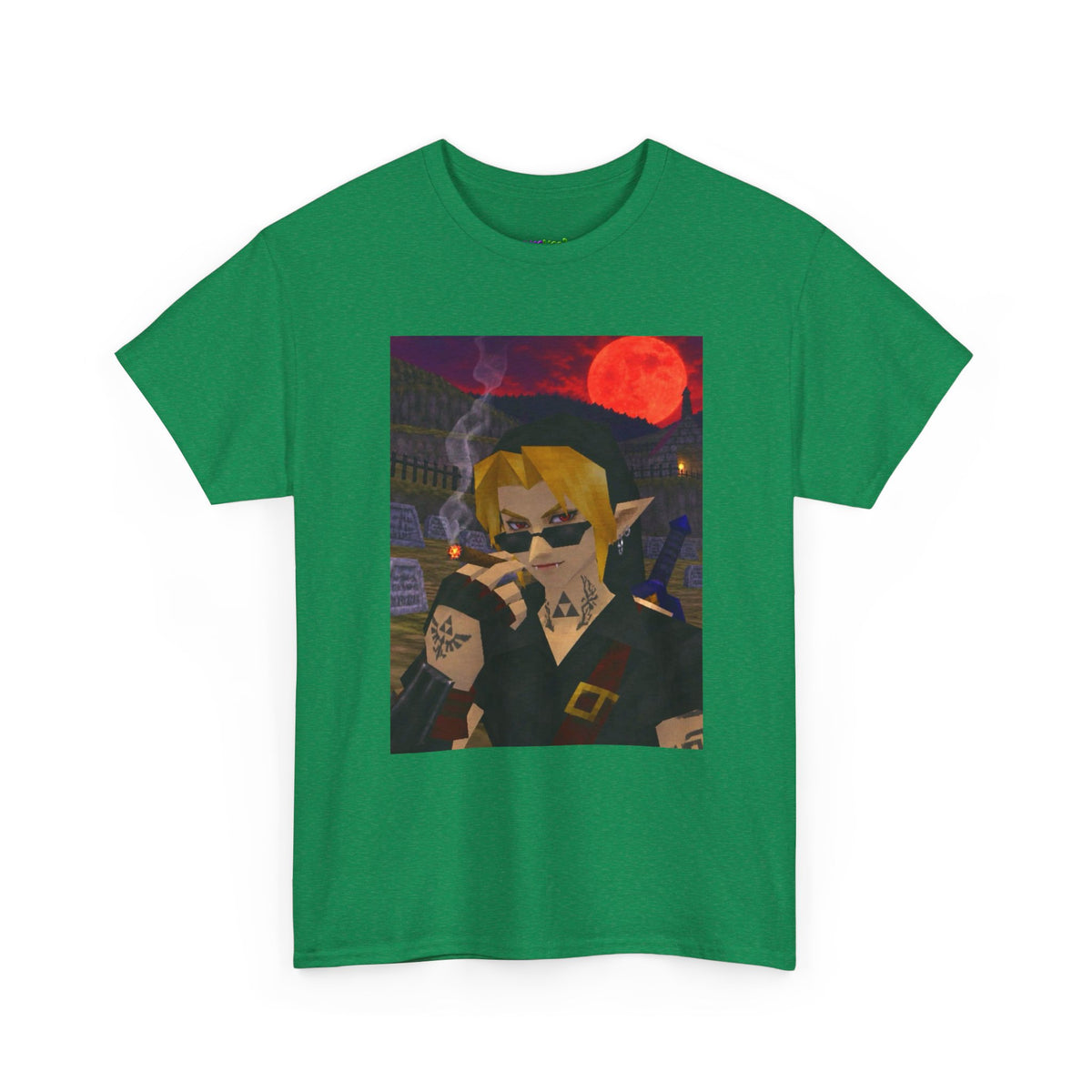 Mystic Green Canvas Graphic Tee