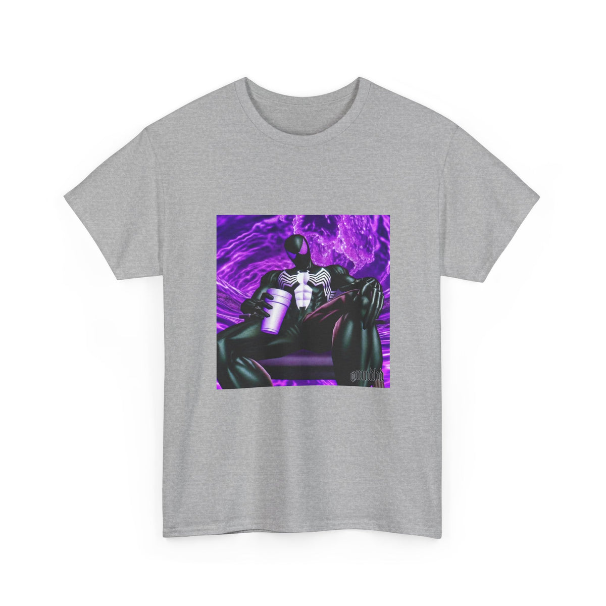 Symbiote Spider-Man Chilling with Lean Tee