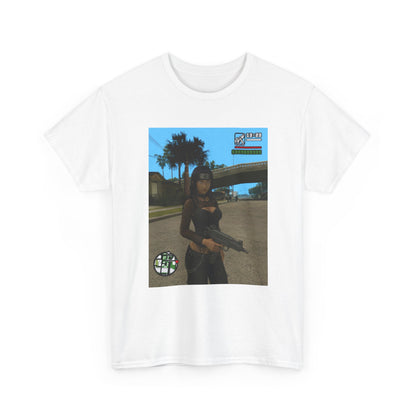 Anime Assassin Girl Holding Gun Tee