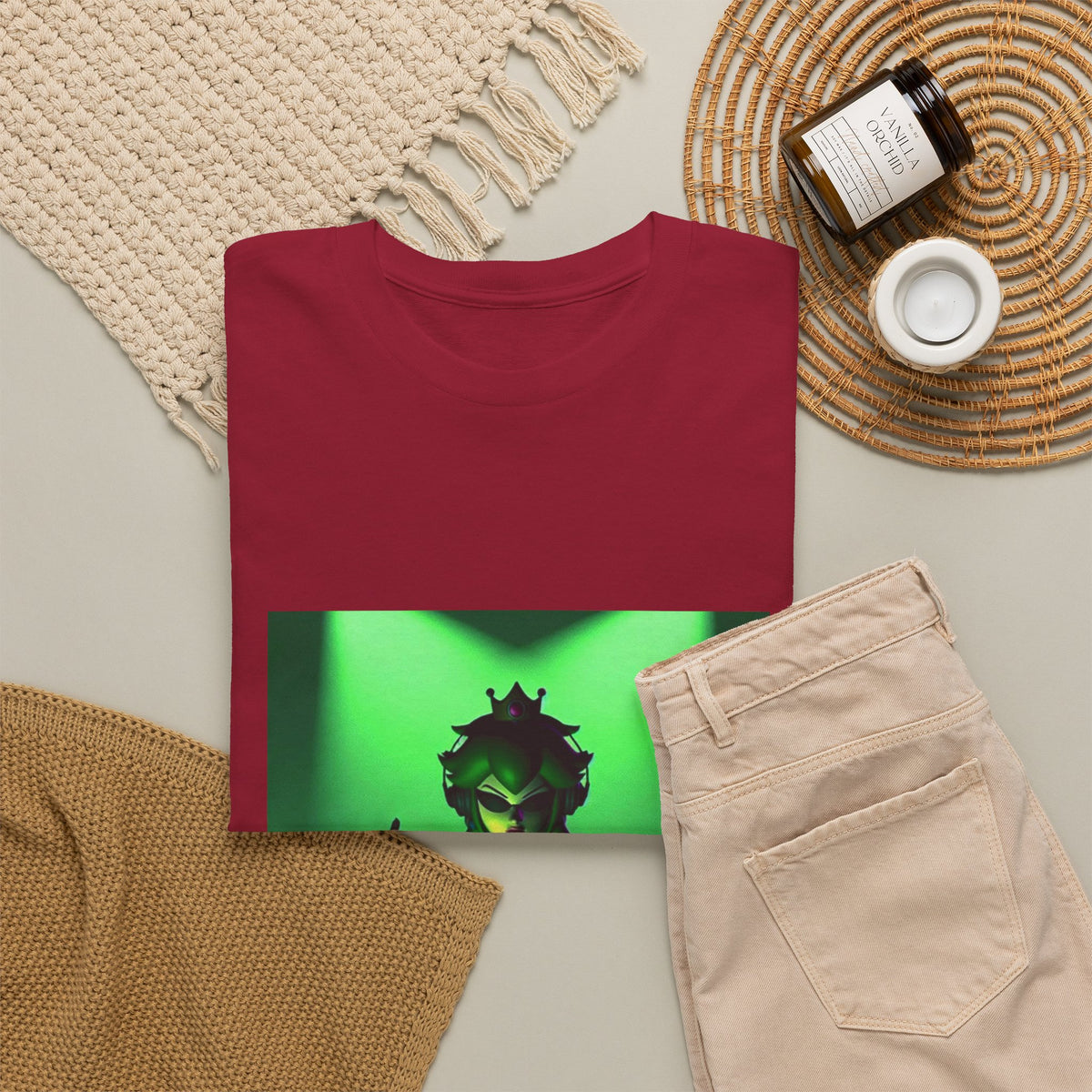 Edgy Green Princess DJ Flipping The Bird Tee