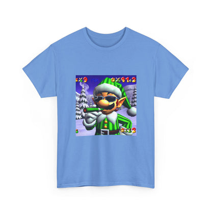 Elf Mario Smoking In Snowy Mountains