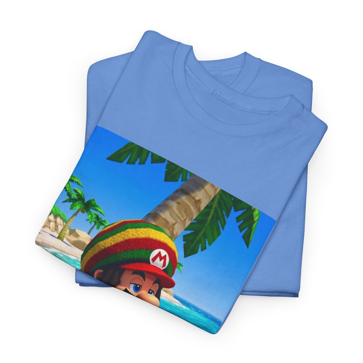 Rasta Mario Chilling On Beach Tee