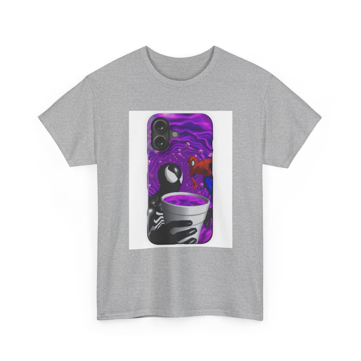 Venom & Spider-Man In A Purple Vortex