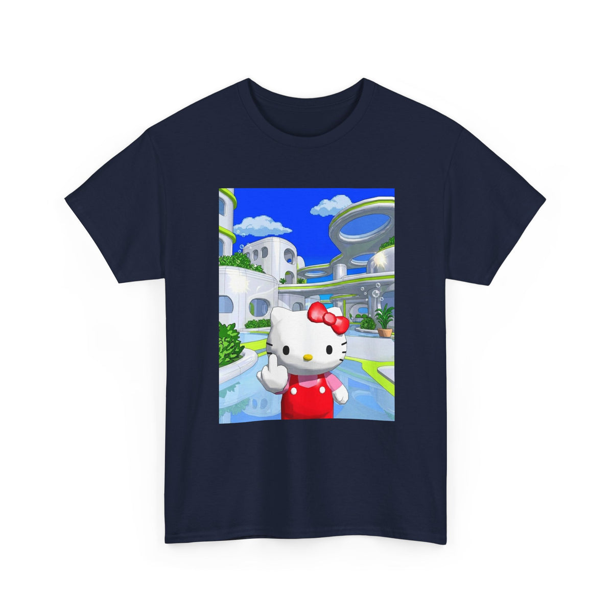 Aero Kitty Flipping The Bird Tee