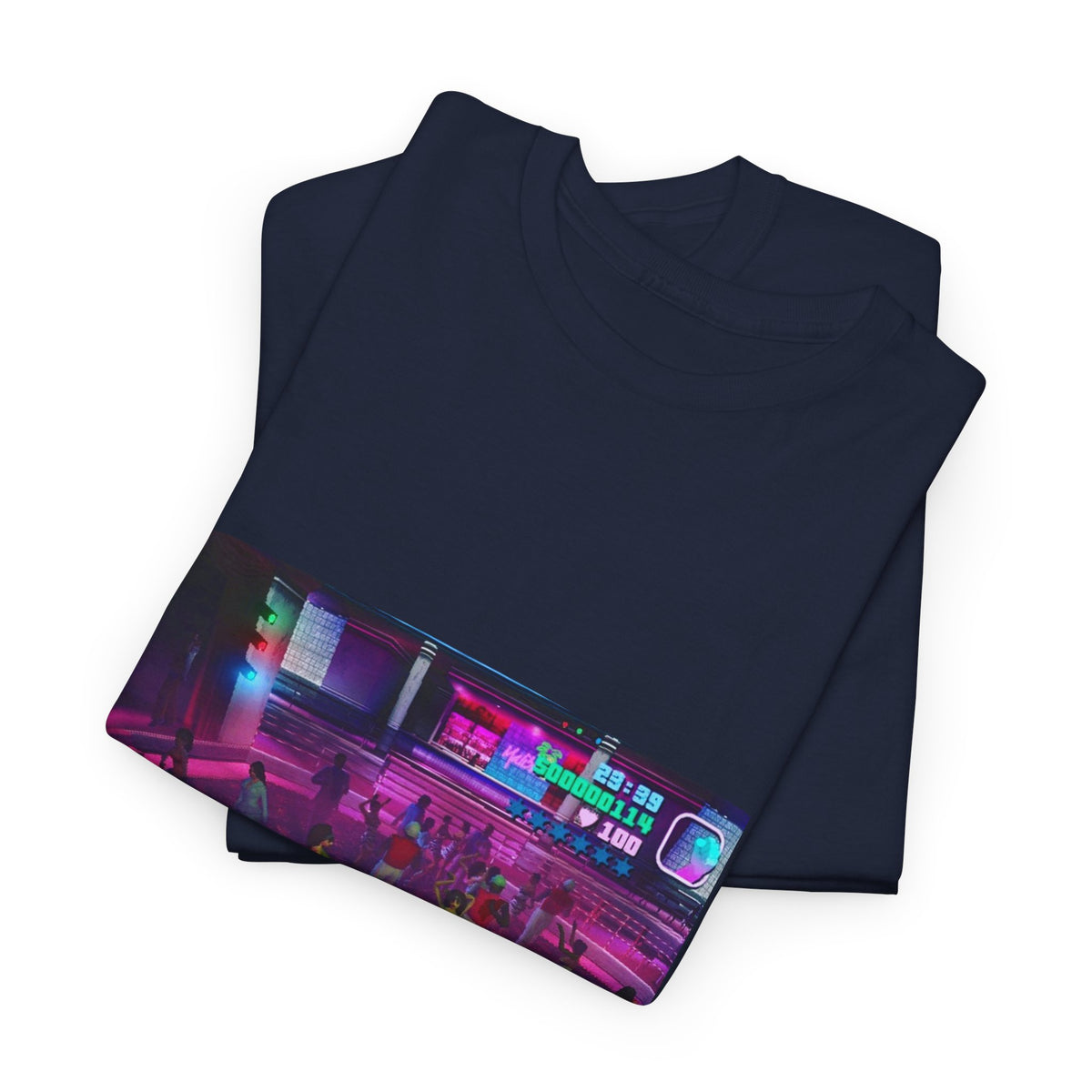 Neon Ember Flow Graphic Tee