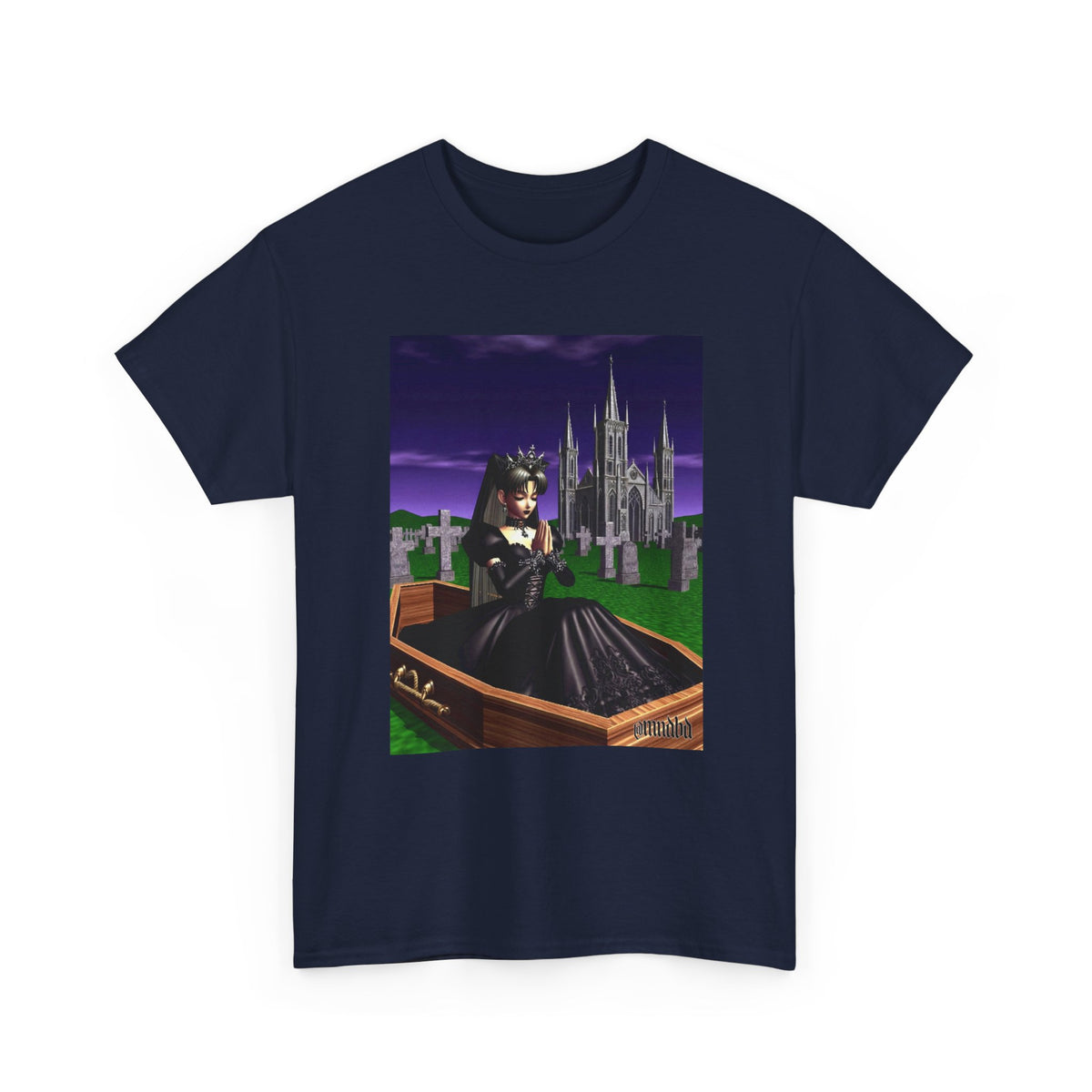 Gothic Girl Meditating In Coffin Tee