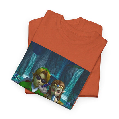Link And Zelda Sharing A Smoke Tee