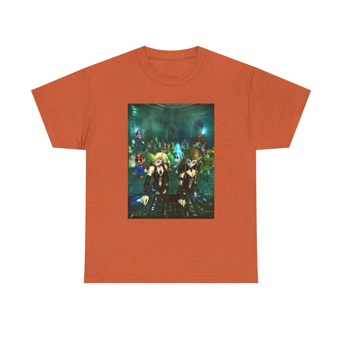 Dark Zelda DJs Gaming Party Tee