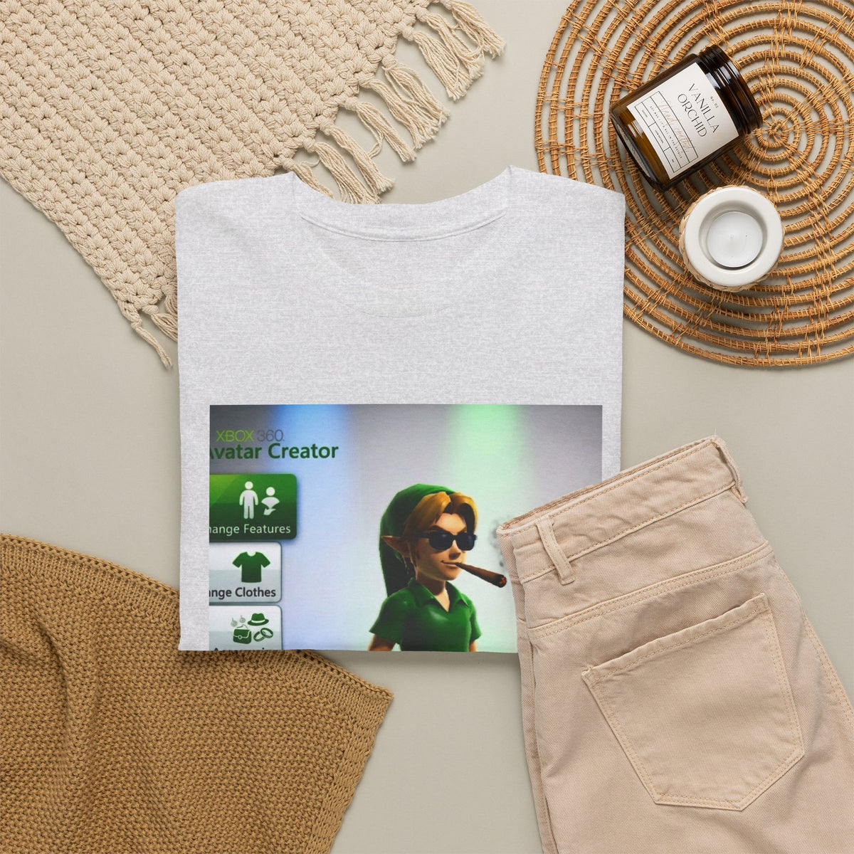 Xbox Avatar Link Smoking Blunt Tee