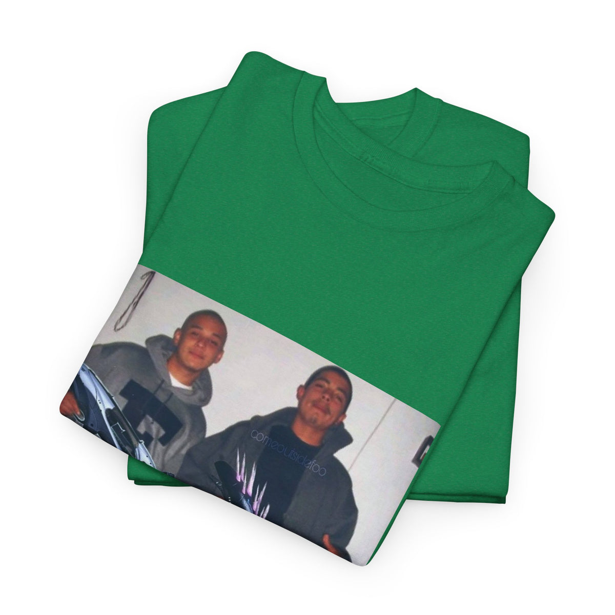 Midnight Leaf Pulse Graphic Tee