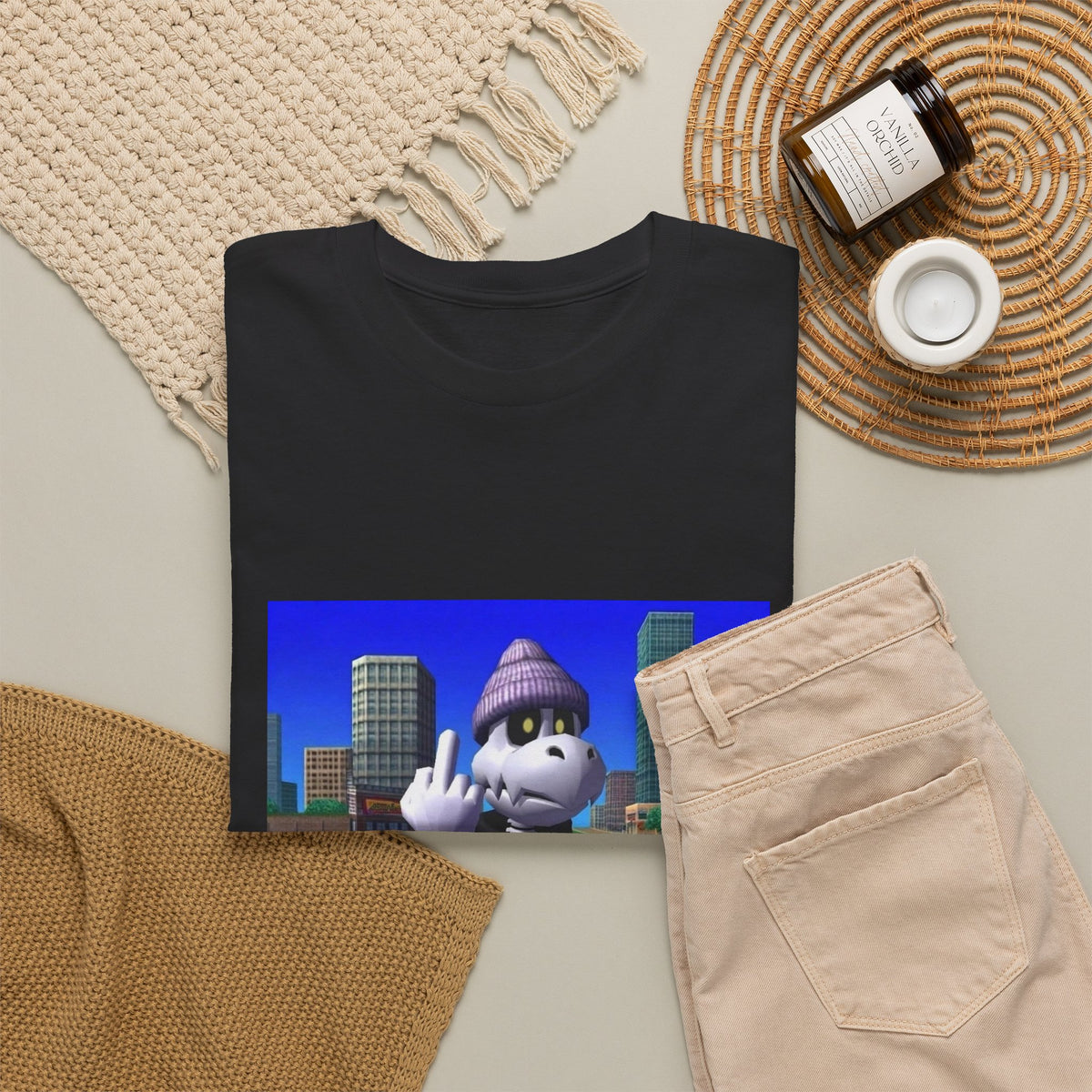 Dry Bones Flipping Bird Streetwear Tee