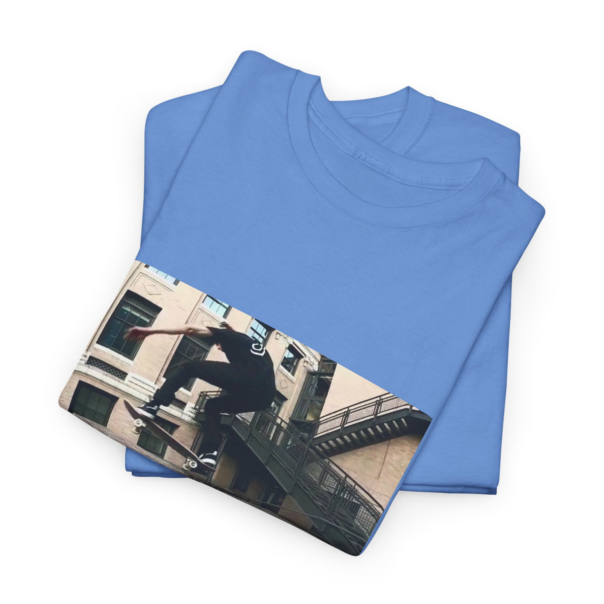 Skater Riding Through Cloud Passage Tee