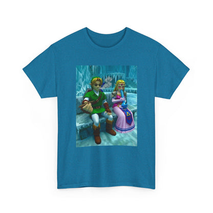 Link And Zelda Chilling In Ice Cavern