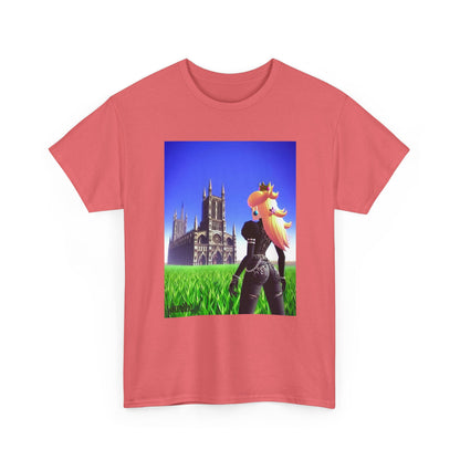 Gothic Princess Peach Gazing At Cathedral