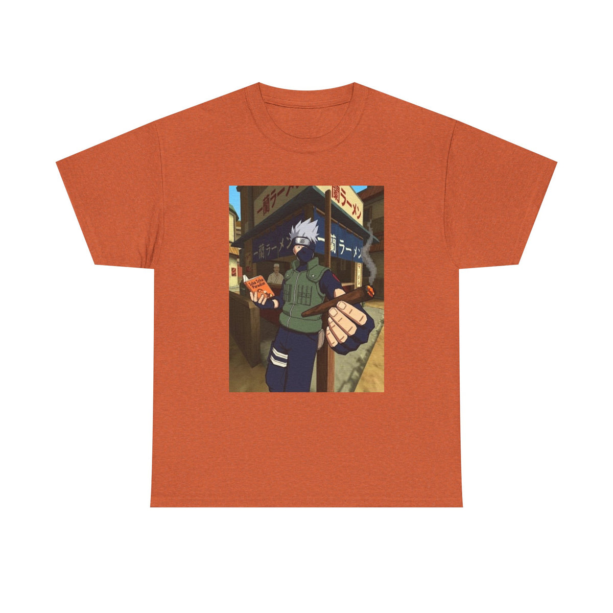 Kakashi Relaxing With Blunt And Book Tee