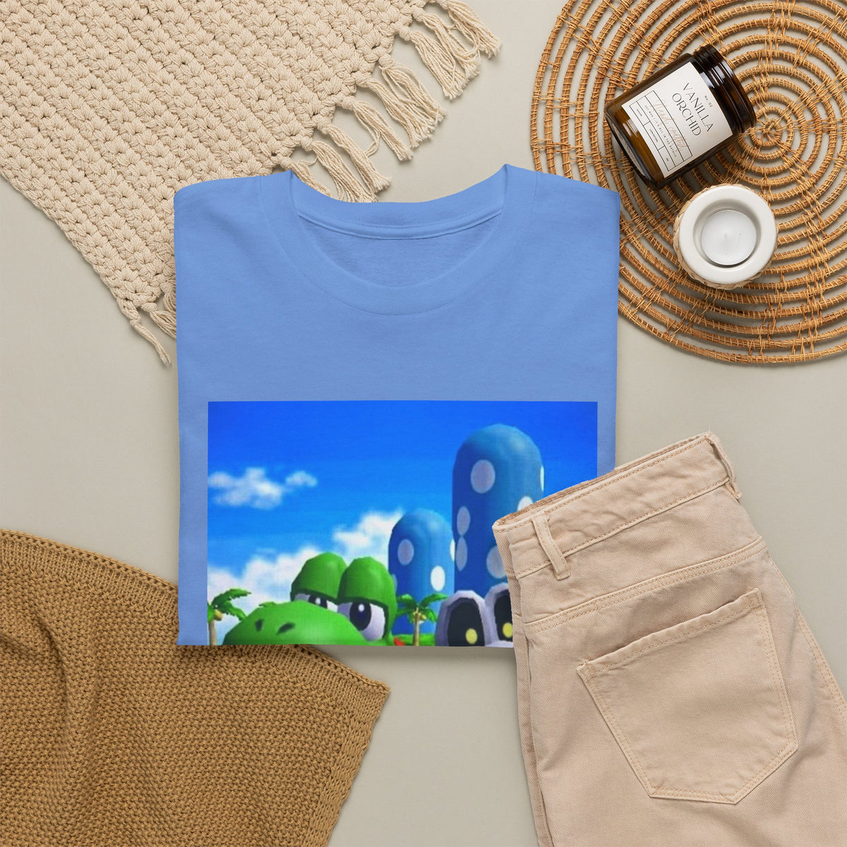 Yoshi and Dry Bones Flipping The Bird Tee (Design 4)