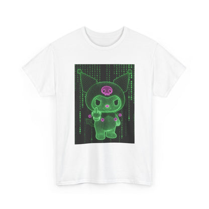 Wireframe Kuromi Flipping The Bird Tee