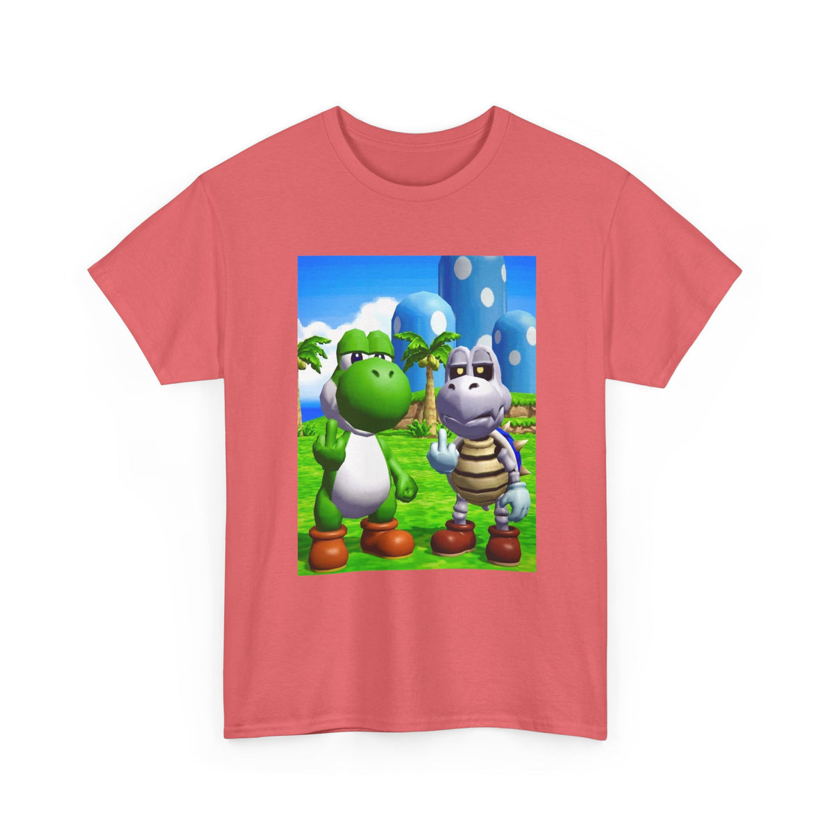 Yoshi And Dry Bones Flipping The Bird