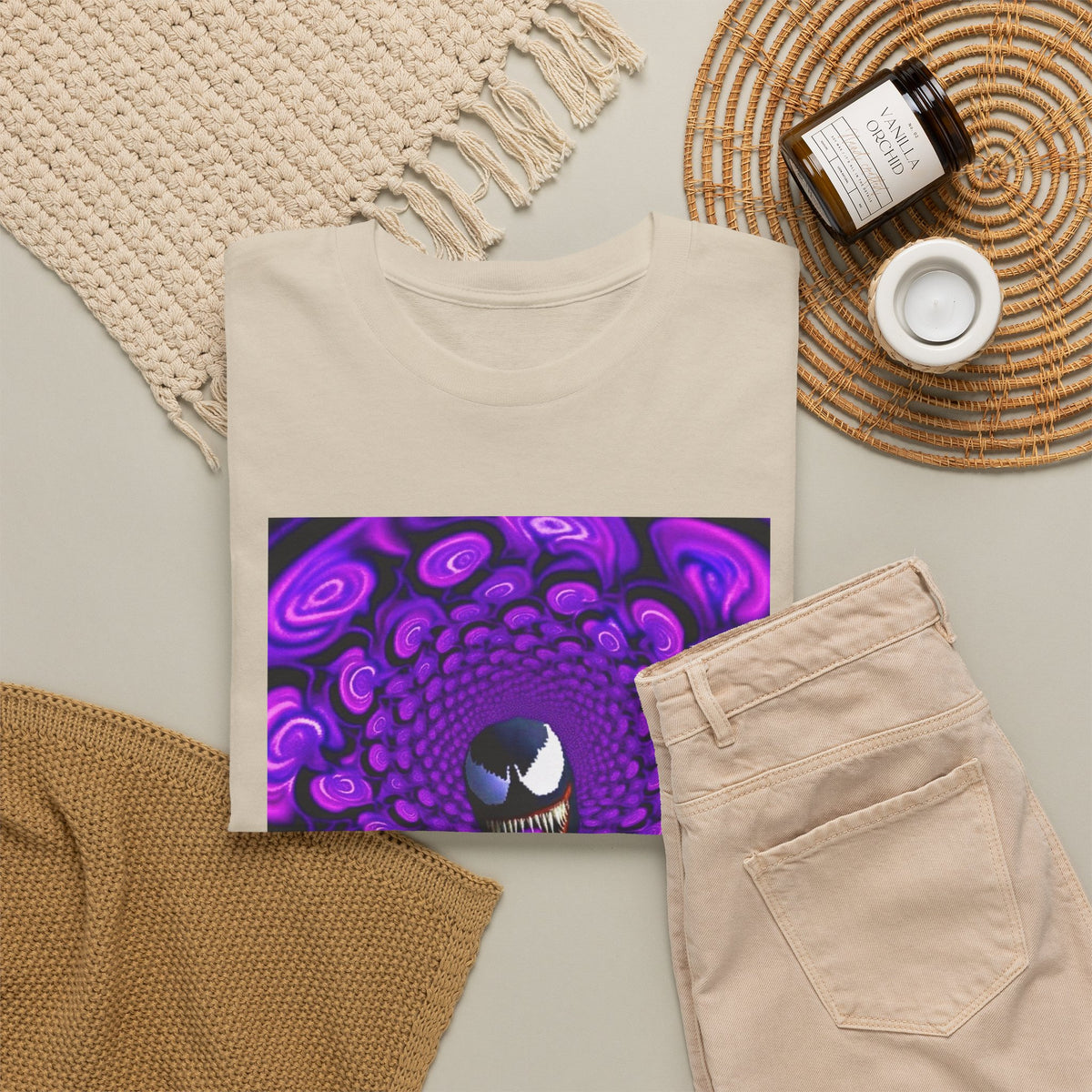 Venom Sipping Lean in Hypnotic Haze Tee