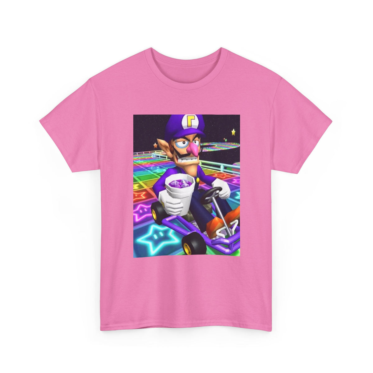 Waluigi Sipping Lean On Rainbow Road Tee (Design 4)