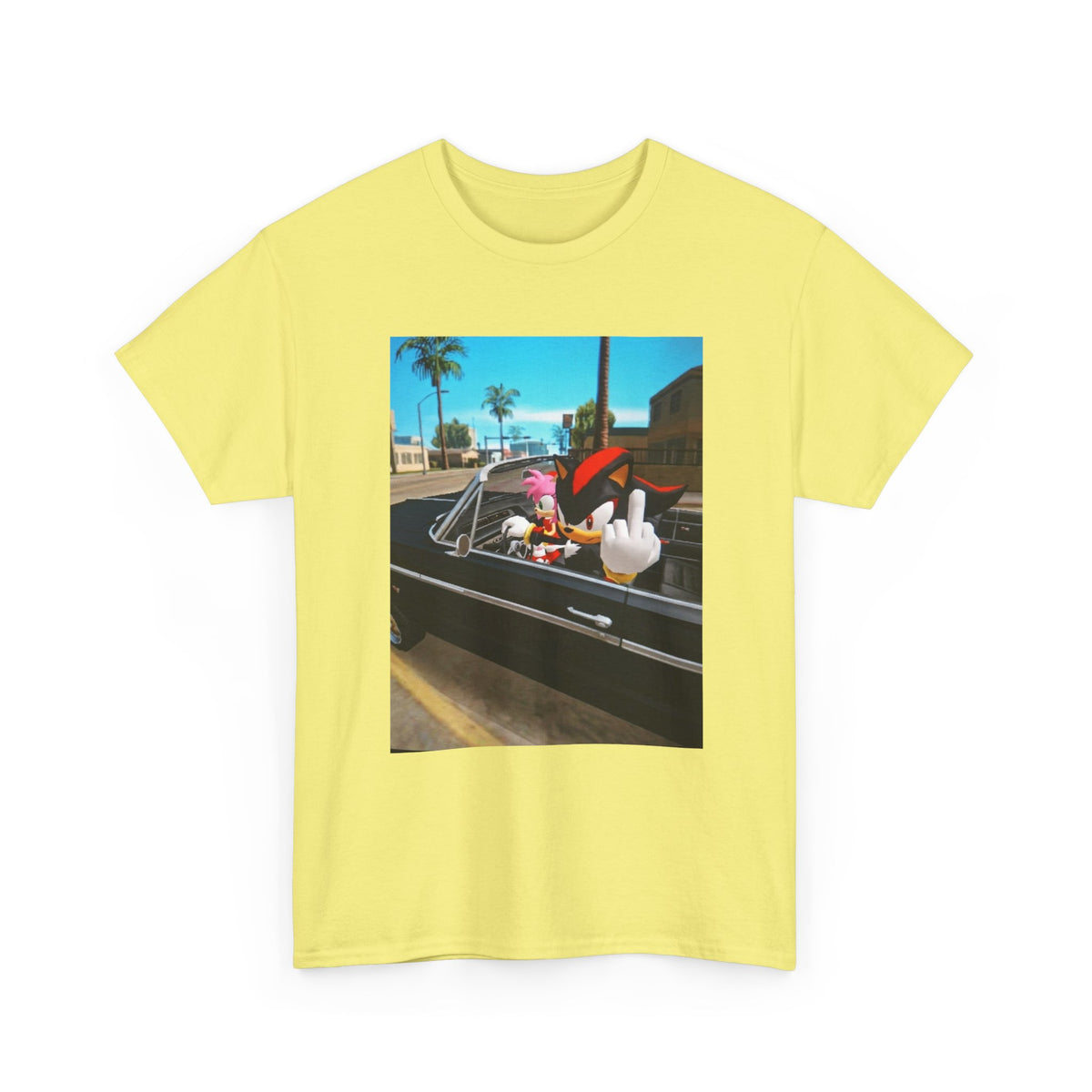 Shadow The Hedgehog Driving With Attitude Tee
