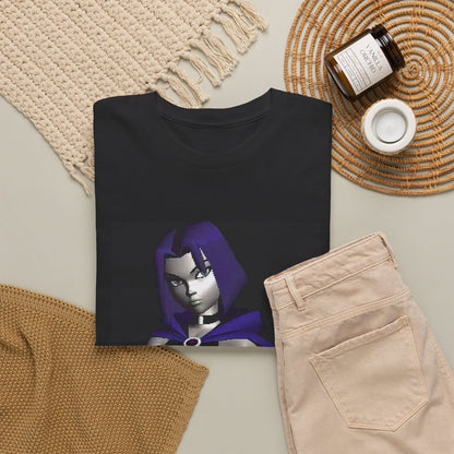 Pixelated Raven Standing Arms Crossed Tee