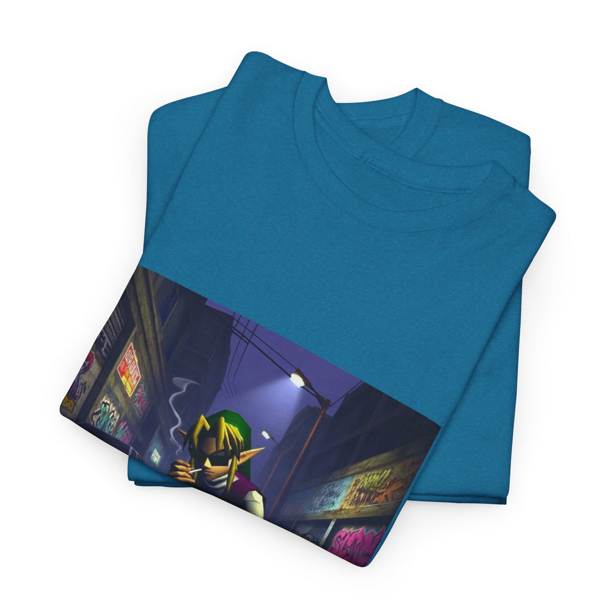 Streetwise Elf Smoking In Alley Tee