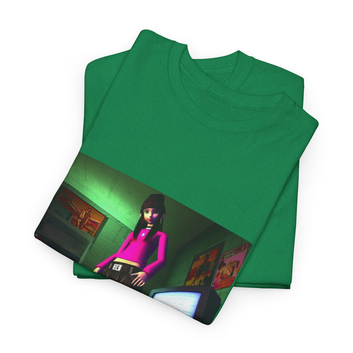 Y2K Vibe Girl In Her Room Tee
