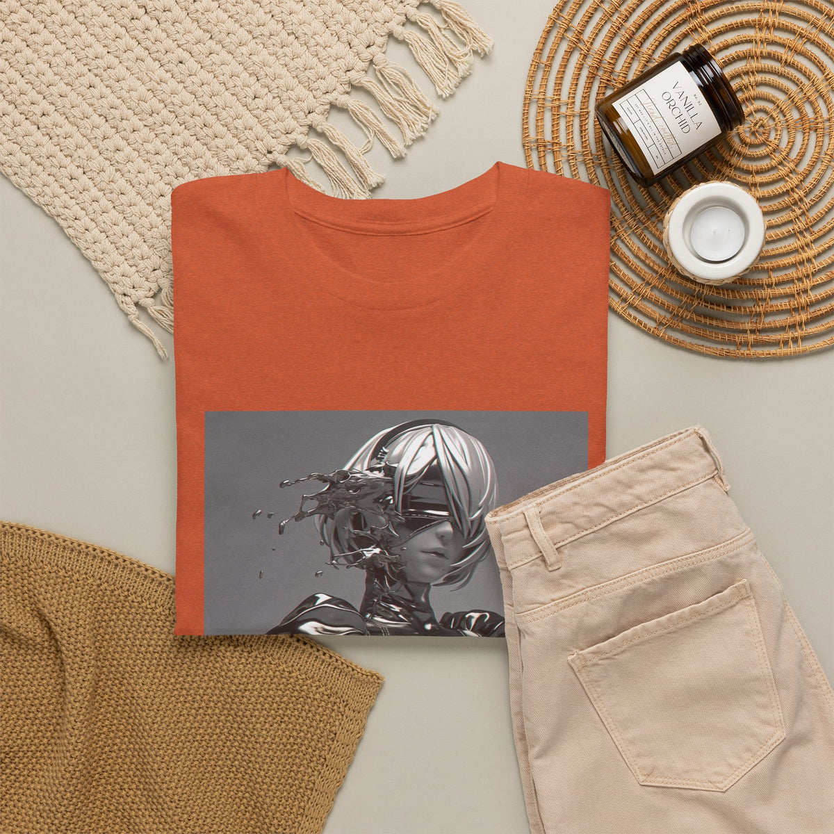 Liquid Chrome Abstract Tee