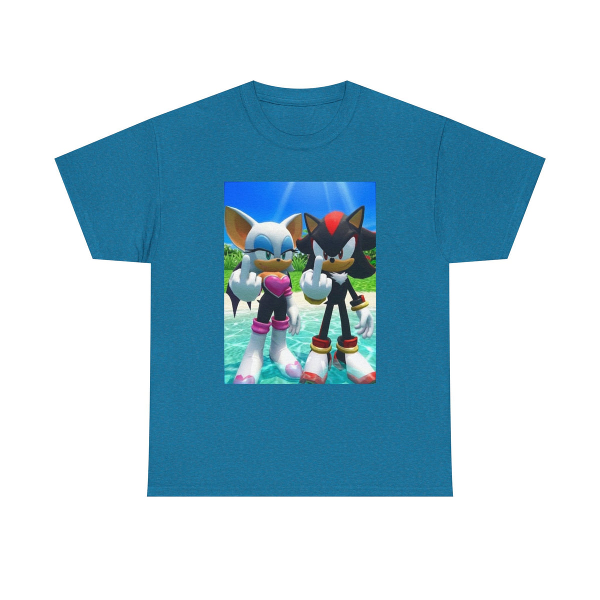 Rouge And Shadow Flipping The Bird Tee (Design 4)