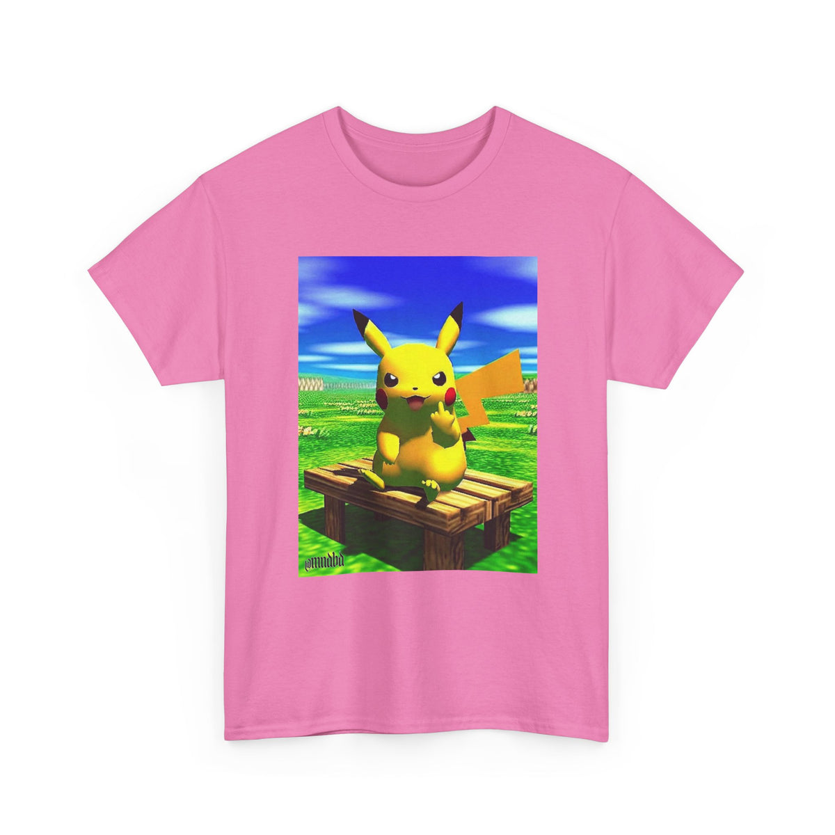Pikachu Giving The Finger On A Bench