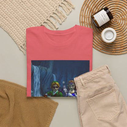 Link And Zelda Chilling With A Bong Tee