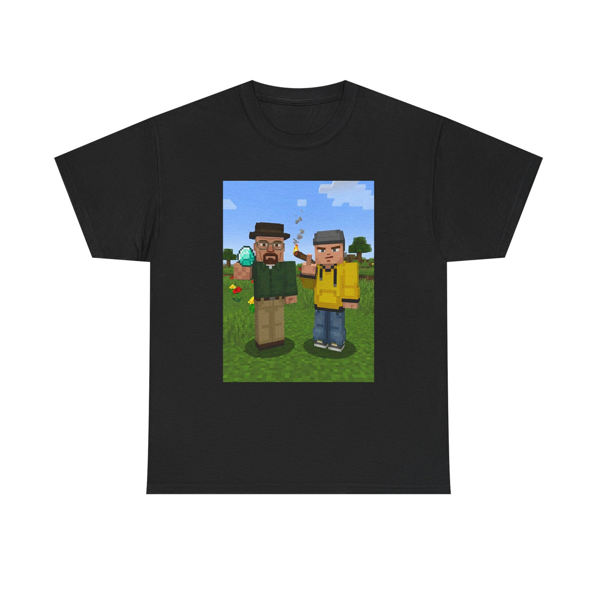Blocky Chemist And Apprentice Smoking