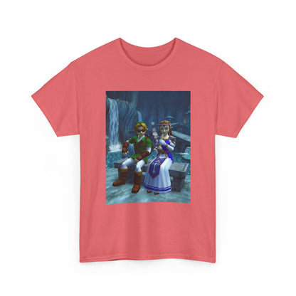 Link And Zelda Chilling With A Bong Tee