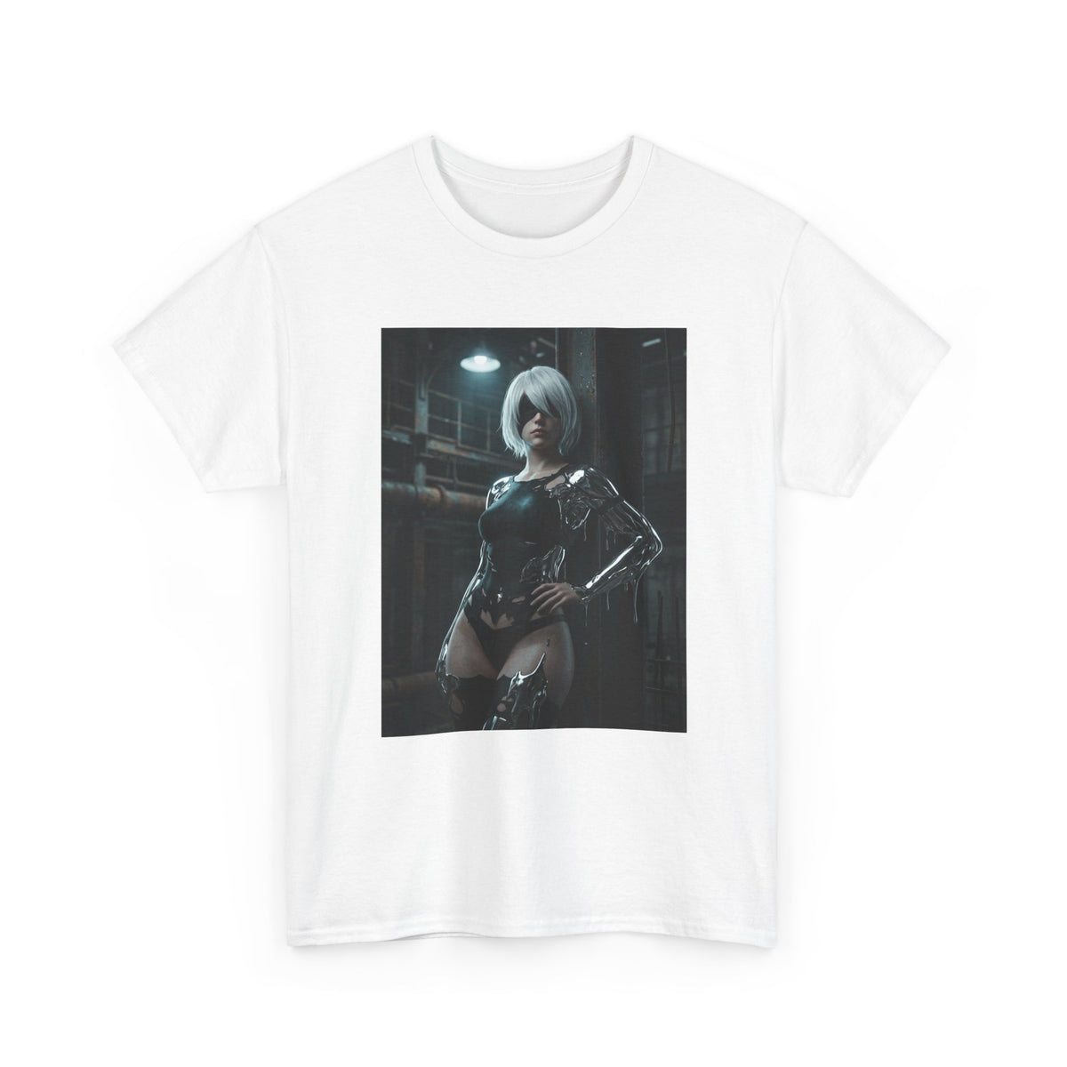 Android In Melted Chrome Cyberpunk Tee