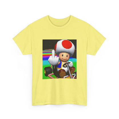 Toad Flipping The Bird On Rainbow Road Tee